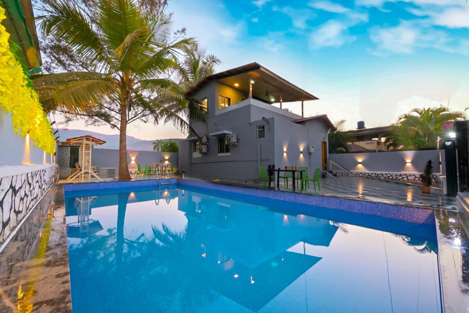 Empyrean Stay Ll 3Bhk Ll Marshall Villa Ll Large Pool Ll Ac Ll Lonavala Exteriör bild